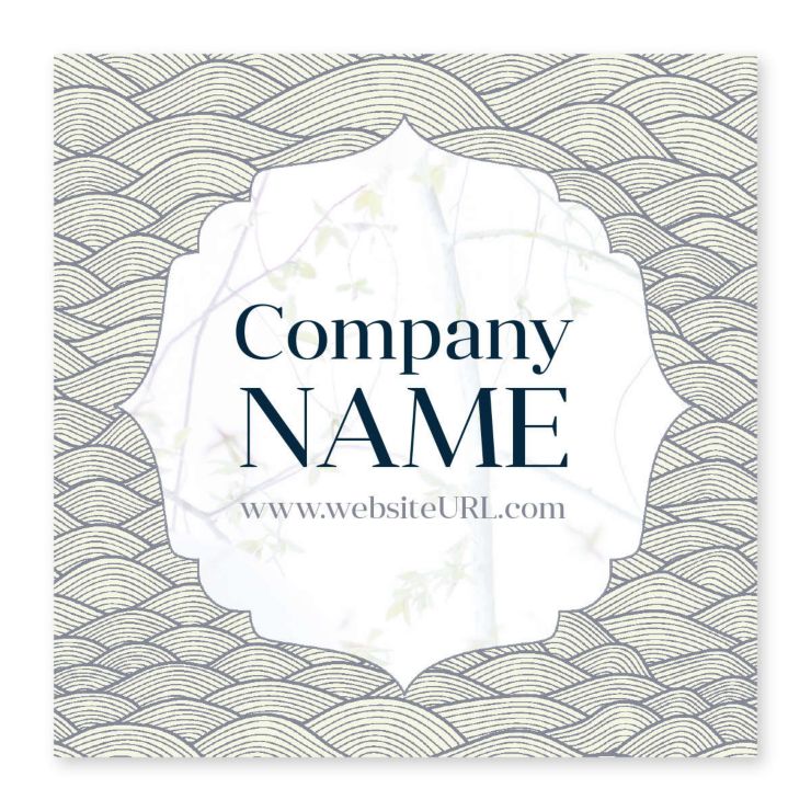 Draw Attention Sticker 4x4 Square - Ecru White