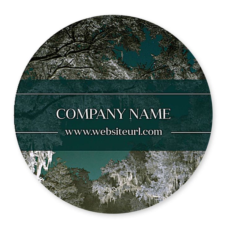 Dreamy Trees Sticker 4x4 Circle