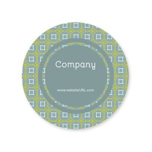 Glitz & Glam Sticker 2x2 Circle - Charcoal