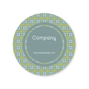 Glitz & Glam Sticker 2x2 Circle - Charcoal