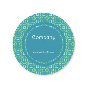 Glitz & Glam Sticker 2x2 Circle - Blue, Sky