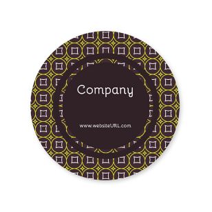 Glitz & Glam Sticker 2x2 Circle - Wine