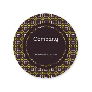 Glitz & Glam Sticker 2x2 Circle - Wine