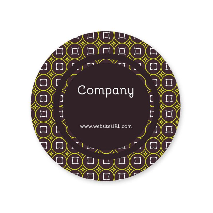 Glitz & Glam Sticker 2x2 Circle - Wine