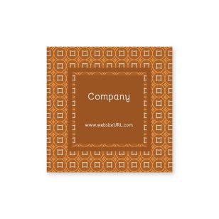 Glitz & Glam Sticker 2x2 Square - Burnt Orange