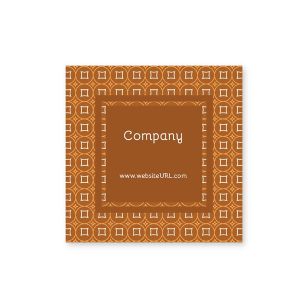 Glitz & Glam Sticker 2x2 Square - Burnt Orange