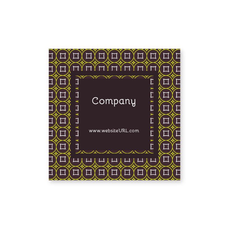 Glitz & Glam Sticker 2x2 Square - Wine