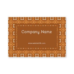 Glitz & Glam Sticker 2x3 Rectangle Horizontal - Burnt Orange