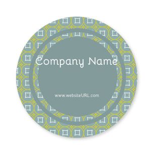 Glitz & Glam Sticker 3x3 Circle - Charcoal
