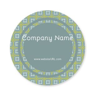 Glitz & Glam Sticker 3x3 Circle - Charcoal