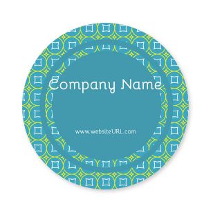 Glitz & Glam Sticker 3x3 Circle - Blue, Sky