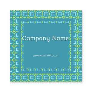 Glitz & Glam Sticker 3x3 Square - Blue, Sky