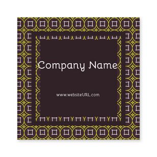 Glitz & Glam Sticker 3x3 Square - Wine