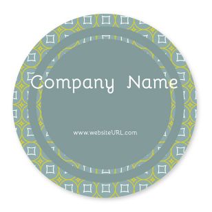 Glitz & Glam Sticker 4x4 Circle - Charcoal