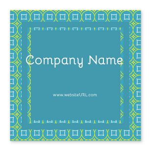 Glitz & Glam Sticker 4x4 Square - Blue, Sky