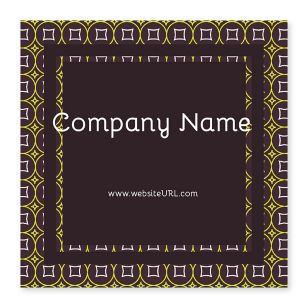 Glitz & Glam Sticker 4x4 Square - Wine