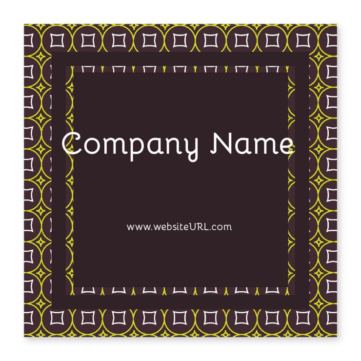 Glitz & Glam Sticker 4x4 Square - Wine