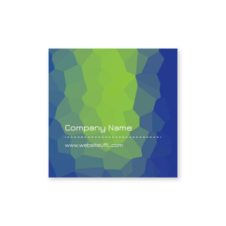 Green Scene Sticker 2x2 Square