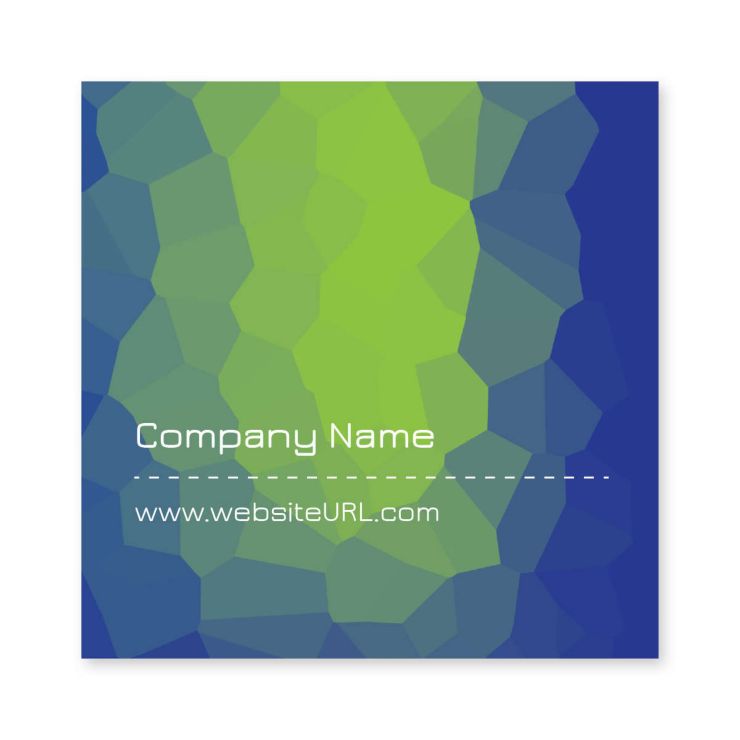 Green Scene Sticker 3x3 Square