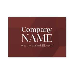 Hashtag Sticker 2x3 Rectangle Horizontal - Merlot Red
