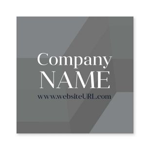 Hashtag Sticker 3x3 Square - Battleship Gray