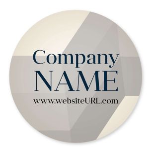 Hashtag Sticker 4x4 Circle - Linen