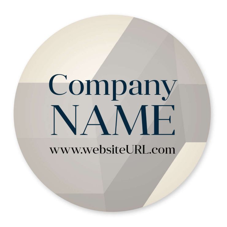 Hashtag Sticker 4x4 Circle - Linen