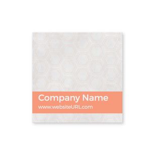 Hive Sticker 2x2 Square - Apricot