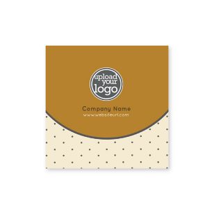 Polka Dots Sticker 2x2 Square - Peru