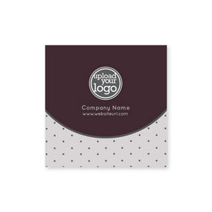 Polka Dots Sticker 2x2 Square - Royal Maroon