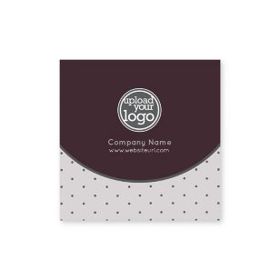 Polka Dots Sticker 2x2 Square - Royal Maroon