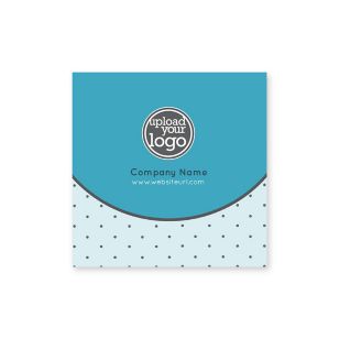 Polka Dots Sticker 2x2 Square - Blue, Sky