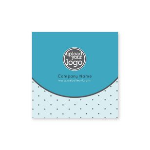 Polka Dots Sticker 2x2 Square - Blue, Sky