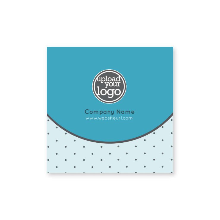 Polka Dots Sticker 2x2 Square - Blue, Sky