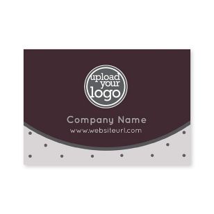 Polka Dots Sticker 2x3 Rectangle Horizontal - Royal Maroon