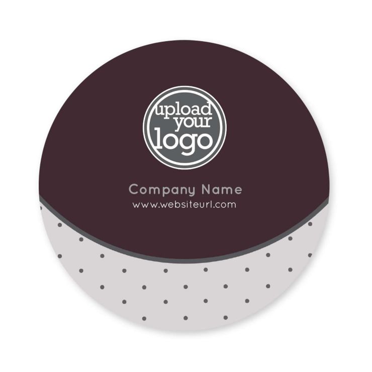 Polka Dots Sticker 3x3 Circle