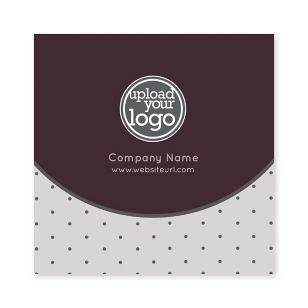 Polka Dots Sticker 3x3 Square - Royal Maroon