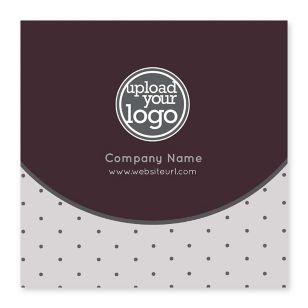 Polka Dots Sticker 4x4 Square - Royal Maroon