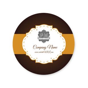 Royal Treatment Sticker 2x2 Circle - Heath Red