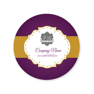 Royal Treatment Sticker 2x2 Circle - Grape Violet