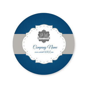 Royal Treatment Sticker 2x2 Circle - Venice Blue