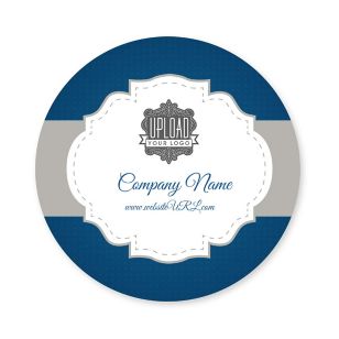 Royal Treatment Sticker 3x3 Circle - Venice Blue