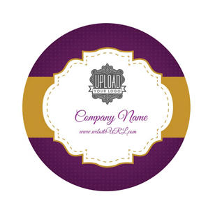 Royal Treatment Sticker 3x3 Circle - Grape Violet