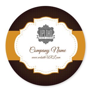 Royal Treatment Sticker 4x4 Circle - Heath Red