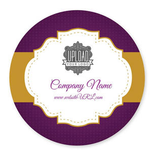 Royal Treatment Sticker 4x4 Circle - Grape Violet
