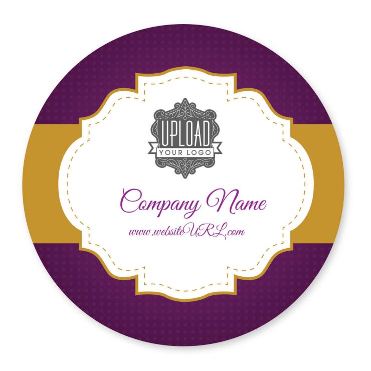 Royal Treatment Sticker 4x4 Circle - Grape Violet