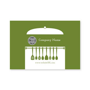 Simple Kitchen Sticker 2x3 Rectangle Horizontal - Moss Green