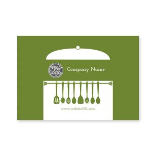 Simple Kitchen Sticker 2x3 Rectangle Horizontal - Moss Green