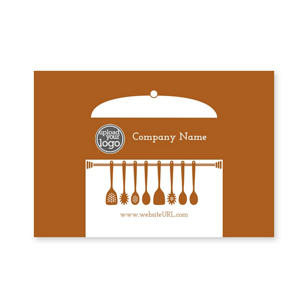 Simple Kitchen Sticker 2x3 Rectangle Horizontal - Desert Orange Red