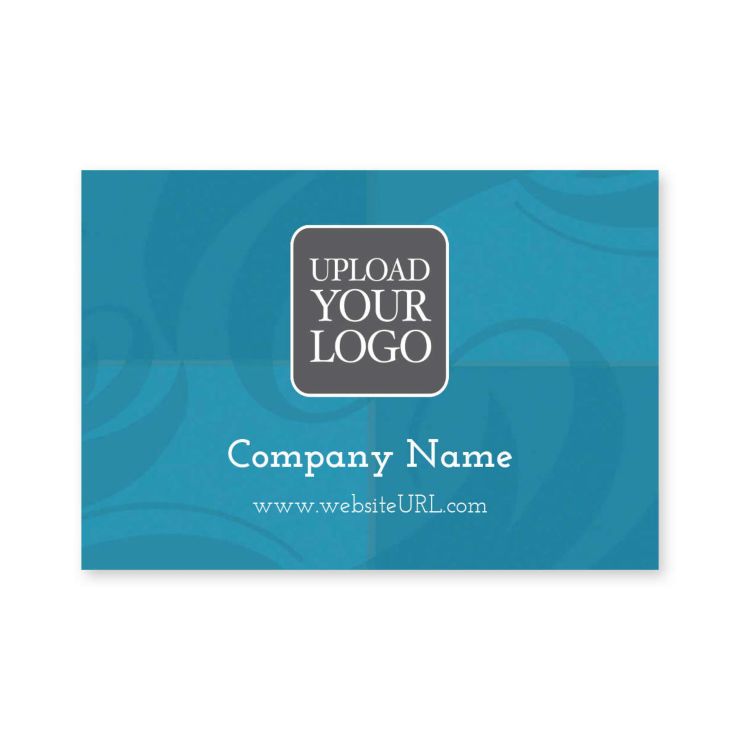 Square Waves Sticker 2x3 Rectangle Horizontal - Venice Blue
